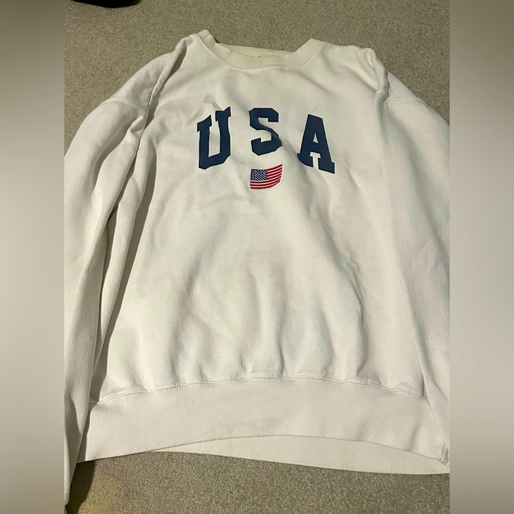 John gualt American flag sweatshirt crewneck